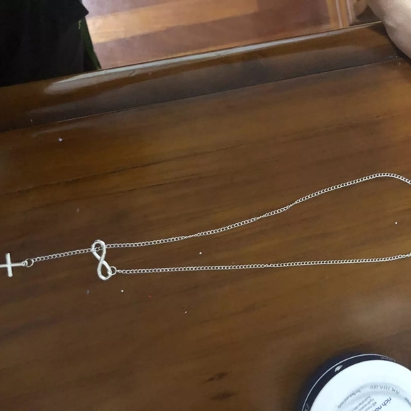 2021 word Infinity Tassel Cross Pendant Silver Col - Picture 5 of 6